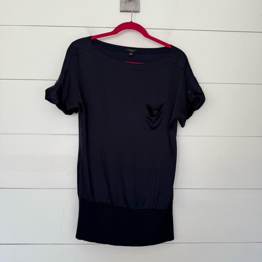 Ann Taylor Women’s 4 Navy Blue Blouse Top